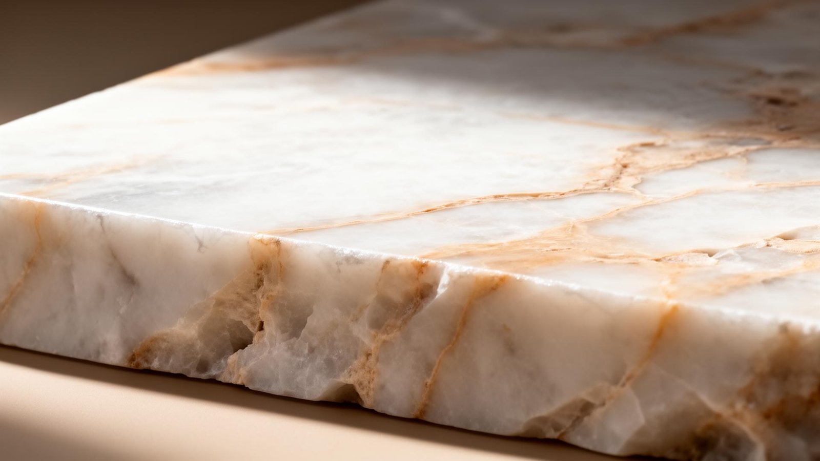 Egyptian Galala marble slab close-up