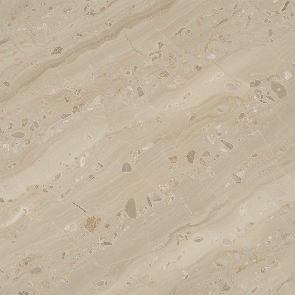 Triesta Marble — Egyptian Beige marble polished slab close-up showing warm beige tones with natural movement