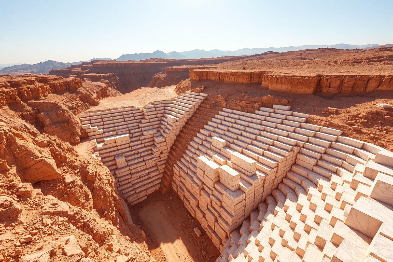 Egyptian marble quarry