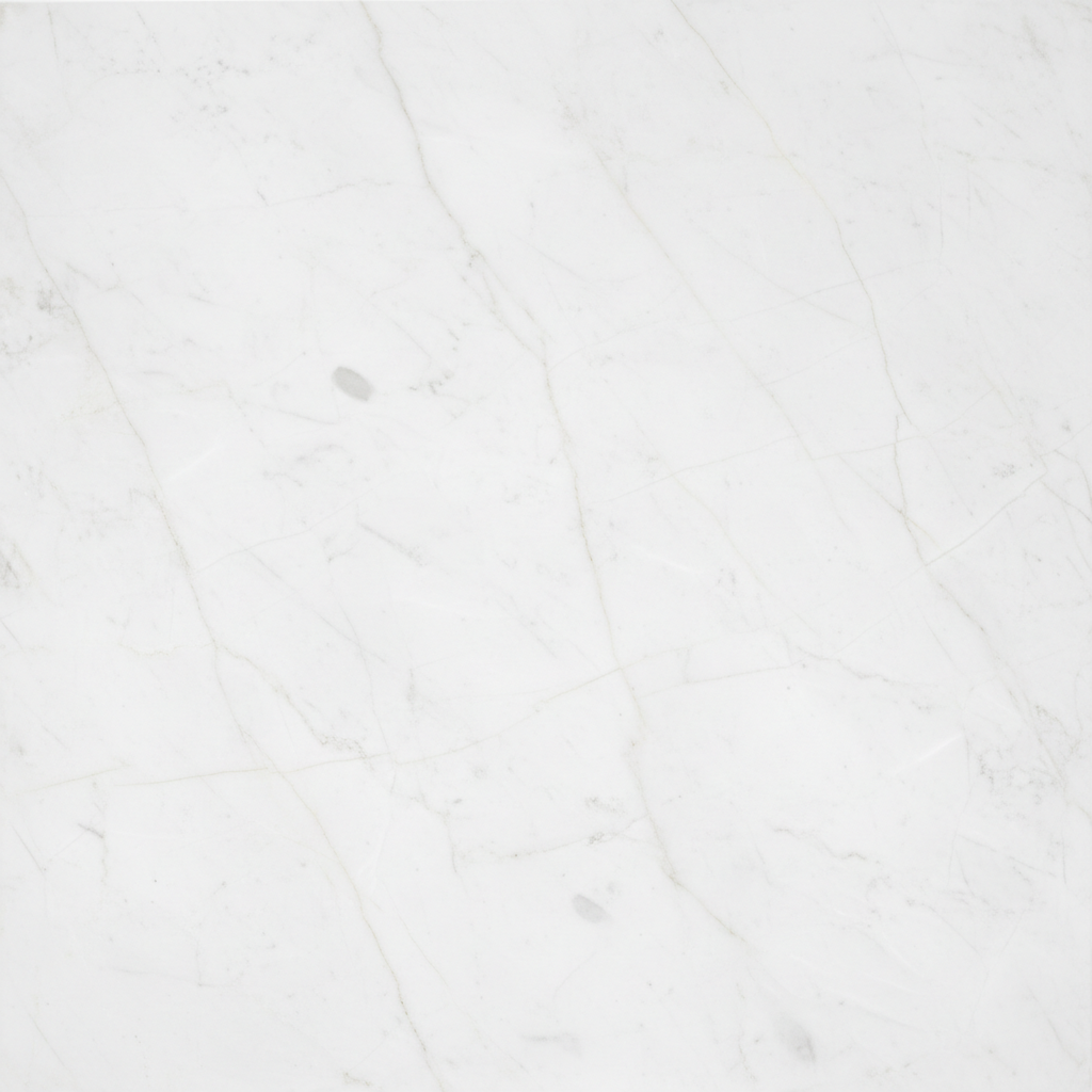 Galala Snow Marble - Egyptian marble polished slab close-up soft white background with delicate veining