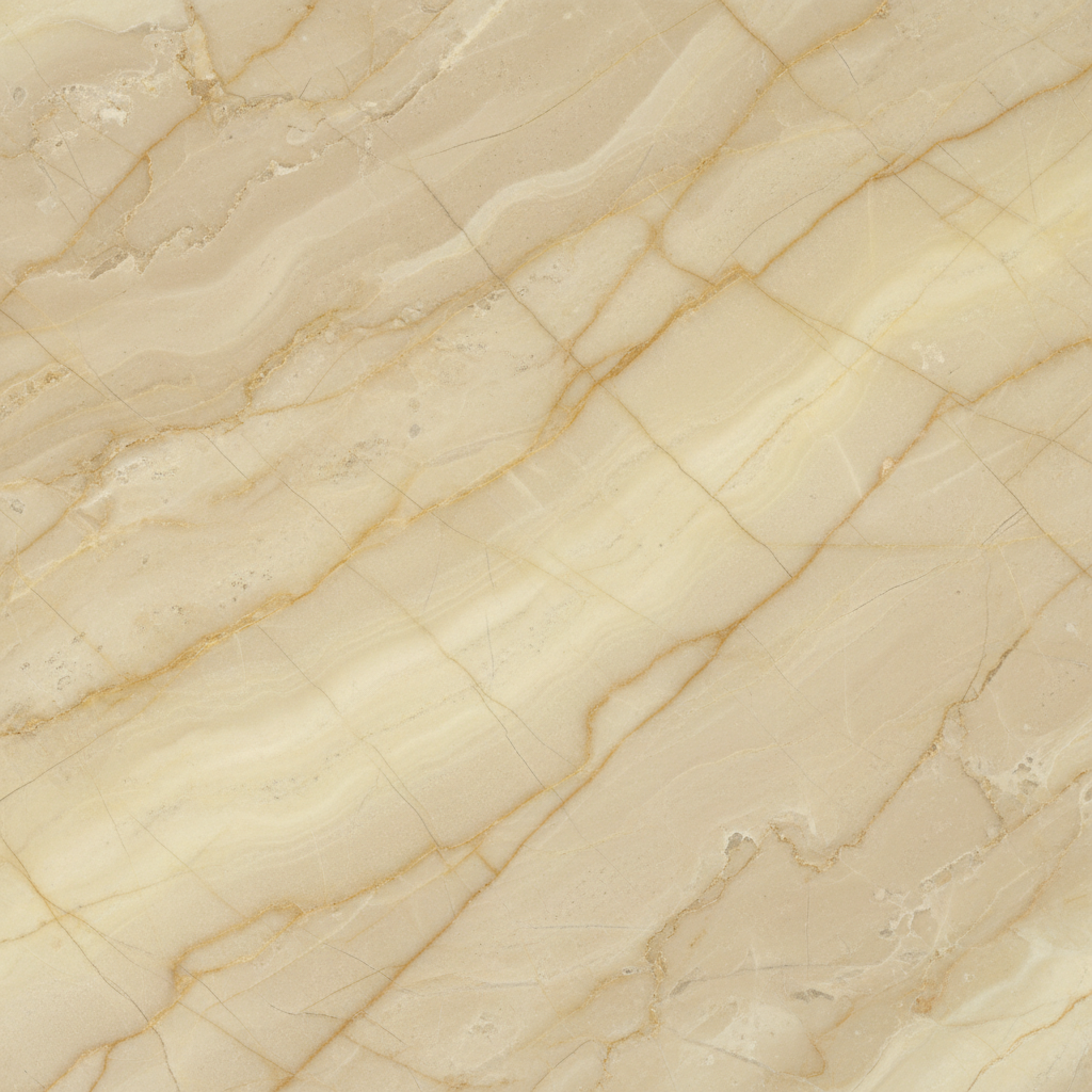 Sunny Menia Marble - Egyptian marble polished slab close-up warm beige tones with natural movement