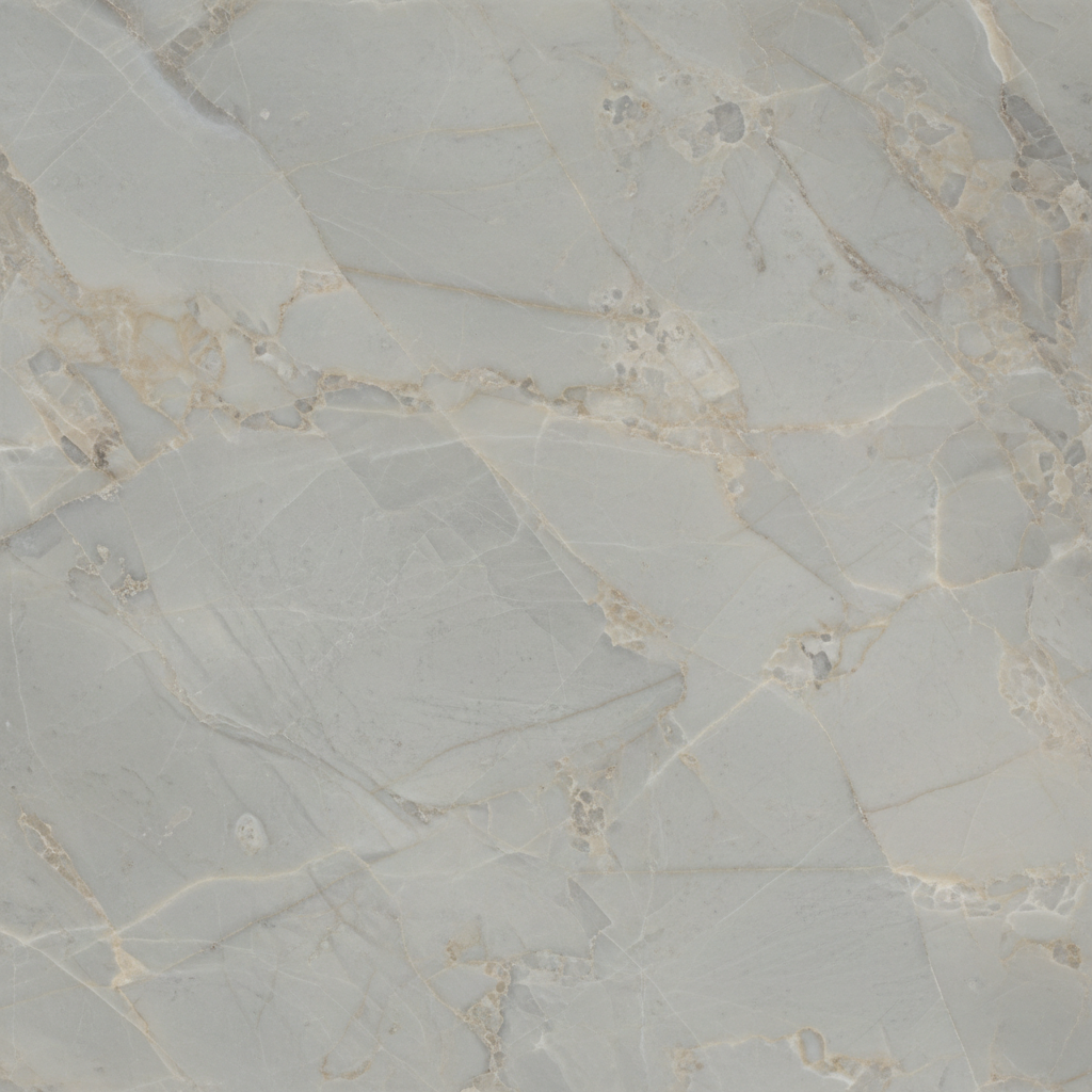 Triesta Grey Marble - Egyptian marble polished slab close-up cool grey background with fine veining
